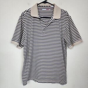 XL Grand Slam Striped Mens Collared Polo Shirt